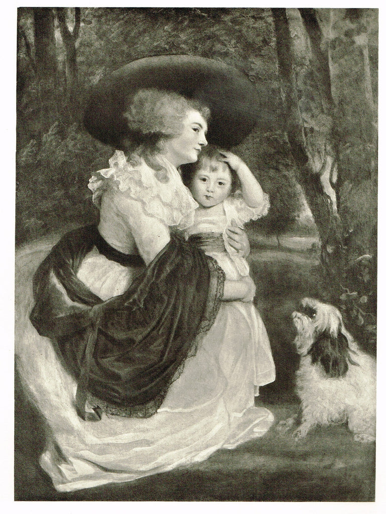 Photogravure Print - "LAVINA BINGHAM, COUNTESS SPENCER"  from Joshua Reynolds - c1890