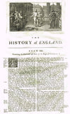 Rapin's History of England "THE REIGN OF CHARLES I" - Copper Engraving - 1743