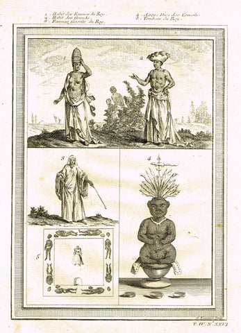 Miscellaneous - HABIT DES FEMMES DU ROY - EAST INDIES, ETHICS AND IDOL  - Engraving - 1747