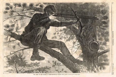 Harper's Weekly - "SHARP-SHOOTER" (Winslow Homer) - Nov. 15,1862