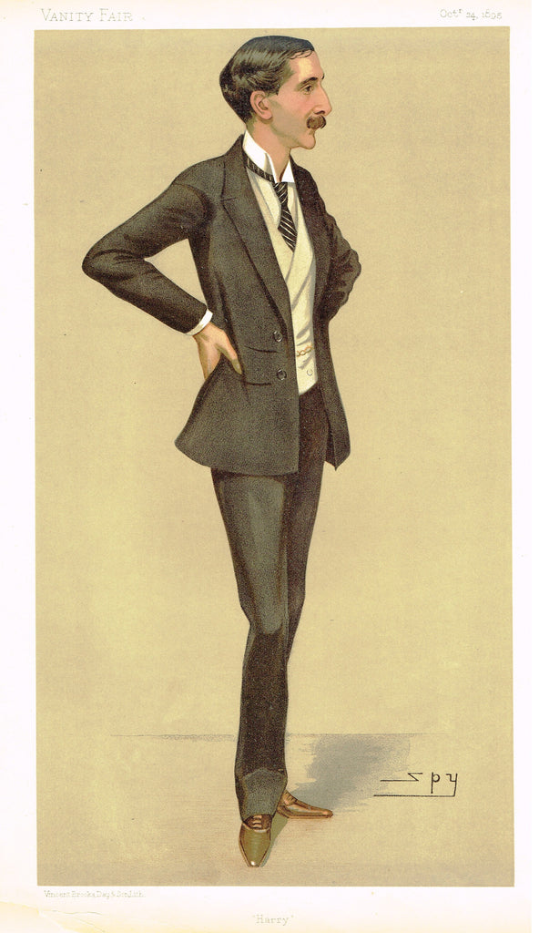 Vanity Fair (SPY) Print -  "HARRY" - James Mellor Paulton MP - Chromolithograph - 1895