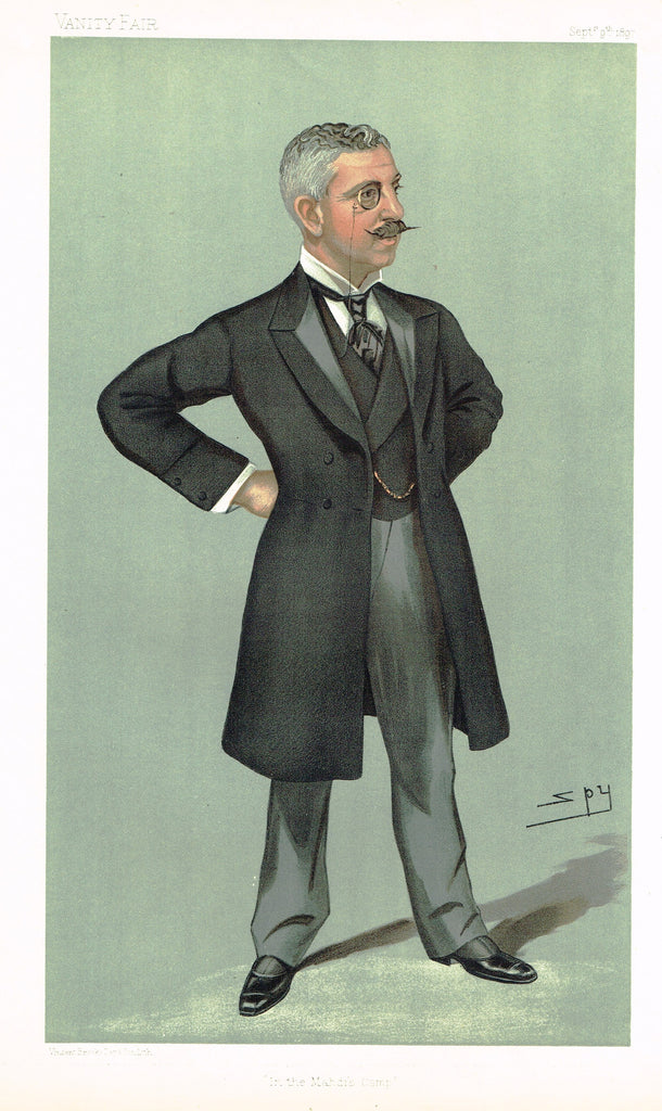 Vanity Fair (SPY) Print -  "THE CAPE" - Rt. Hon. Sir Gordon Sprigg - Chromolithograph - 1897