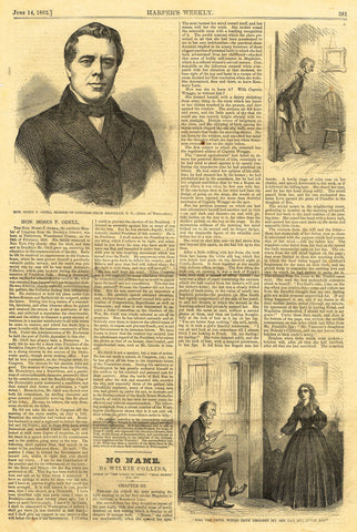 Leslie's Illustrated Newspaper - 1872 - "HON. MOSES F. ODELL, MEMBER OF CONGRESS"