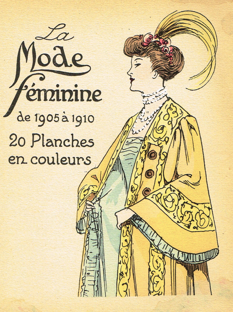 La Mode Feminine Fashion Plate-  "COVER 1905-1910" -  Chromolithograph - c1920