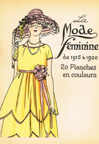 La Mode Feminine Fashion Plate-  "COVER 1915-1920" -  Chromolithograph - c1920