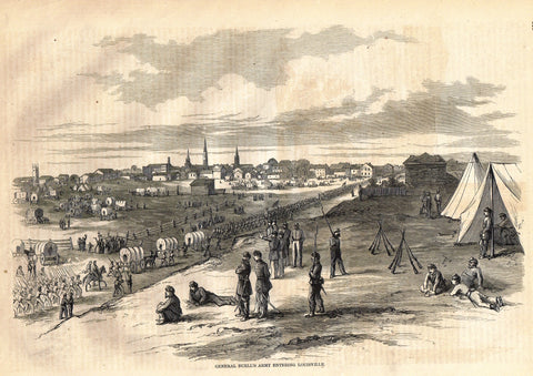 GENERAL BUELL'S ARMY ENTERING LOUISVILLE