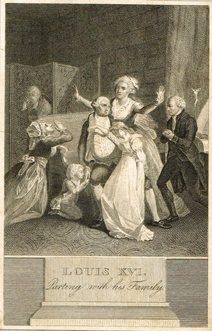 LOUIS XVI PARTING WITH HIS FAMILY