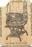 Trade Card - c1880 -  "MONARCH GASOLINE STOVE" - Chromolithograph