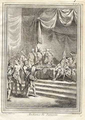 Prevost's - "AUDIANCE DU SAMORIN"  - Copper Engraving - 1750