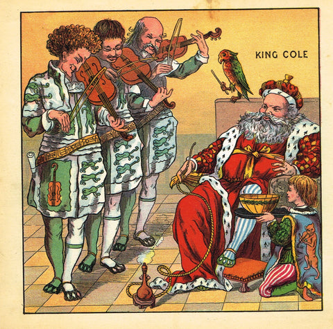 Walter Crane Baby's Opera - "KING COLE" - Children's Lithogrpah - 1870
