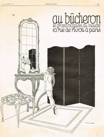 Antique Magazine Advertising -  "AU BUCHERON MAGAZIN" - Ephemera - 1926