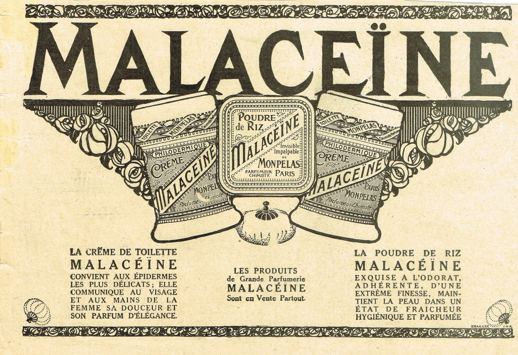 Antique Magazine Advertisment -  "MALACEINE CREME" - Ephemera - c1890