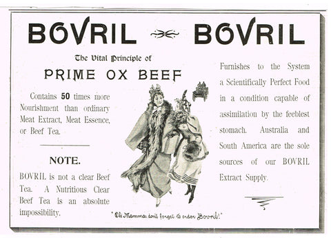 Antique Magazine Advertisment -  "BOVRIL" - Ephemera - c1900