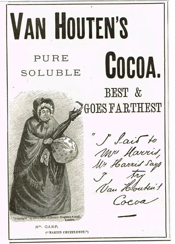 Antique Magazine Advertisment -  "VAN HOUTEN'S COCOA" - Ephemera - c1900