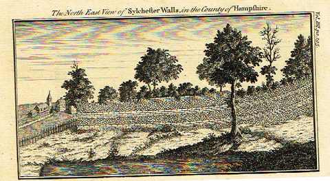 Miniatures Scene - "SYLCHESTER WALLS IN HAMPSHIRE" - Engraving - c1780