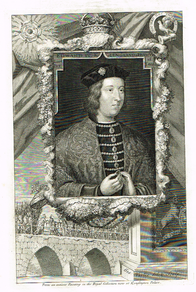 Rapin's Kings of England - "EDWARD IV" - Copper Engraving - 1732