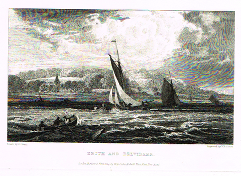 Owen's "ERITH AND BELVIDERE" - Steel Engraving by W.B. Cooke - 1814