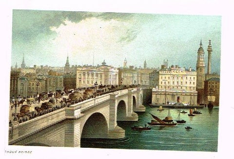 Nelson's "LONDON BRIDGE" - Miniature Chromolithograph - 1889