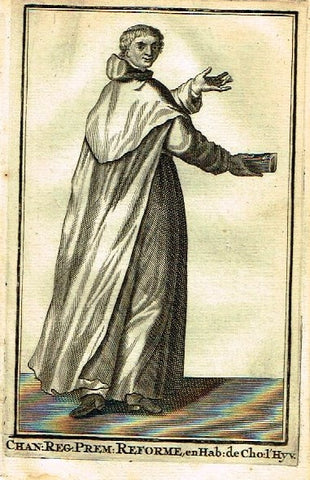 Buonanni's Histoire du Clerge - "CHAN: REG: PREM" REFORME"- Copper Engraving - 1716