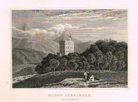 Dugdale's Engand & Wales Delineated - "MOUNT ALEXANDER" - Steel Engraving -c1840
