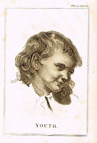 Artist's Repository - "YOUTH" - Copper Engraving - 1813