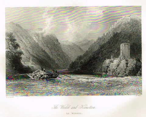 Bartlett's  - "THE WIRBEL AND HAUSTEIN" - Steel Engraving - 1838