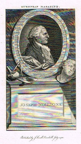 European Magazine - "JOSEPH NOLLIKINS" - Copper Engraving - 1788
