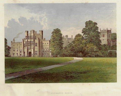 Morris's County Seats -  "COUGHTON COURT" - Chromolithograph - 1866