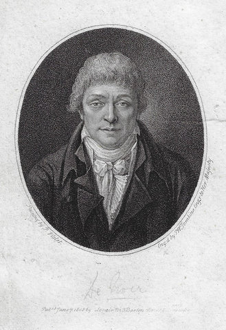 Antique Portrait Print - JEAN CHARLES LENOIR - Steel  Engraving - 1806