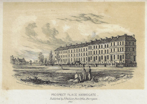 McGahey's "PROSPECT PLACE HARROGATE" - Steel Engraving - 1841