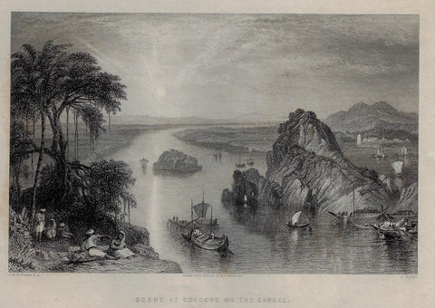 SCENE AT COLCONG ON THE GANGES