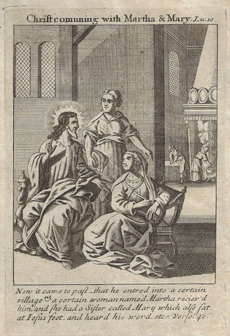 CHRIST COMUNING WITH MARTHA & MARY