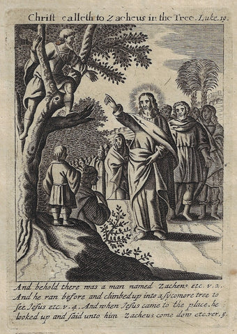 CHRIST CALLETH TO ZACHEUS IN TREE