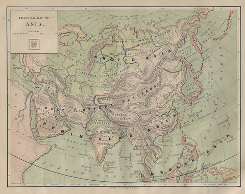 PHYSICAL MAP OF ASIA