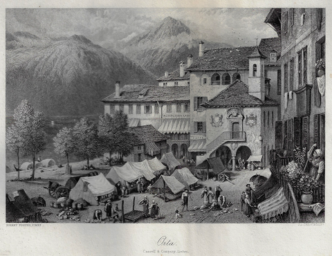Picturesque Europe's "ORLA" - Steel Engraving - 1875
